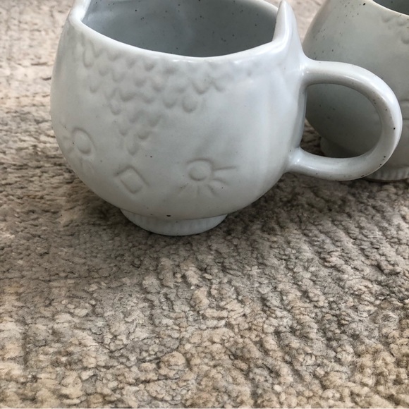 AH Kitty Cat Coffee/Tea Cup/Mug Ceramic Pottery lot 2 light blue - Picture 3 of 16